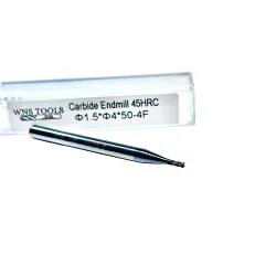 Frez węglikowy VHM Fi1.5 x 50mm 45HRC 4Z